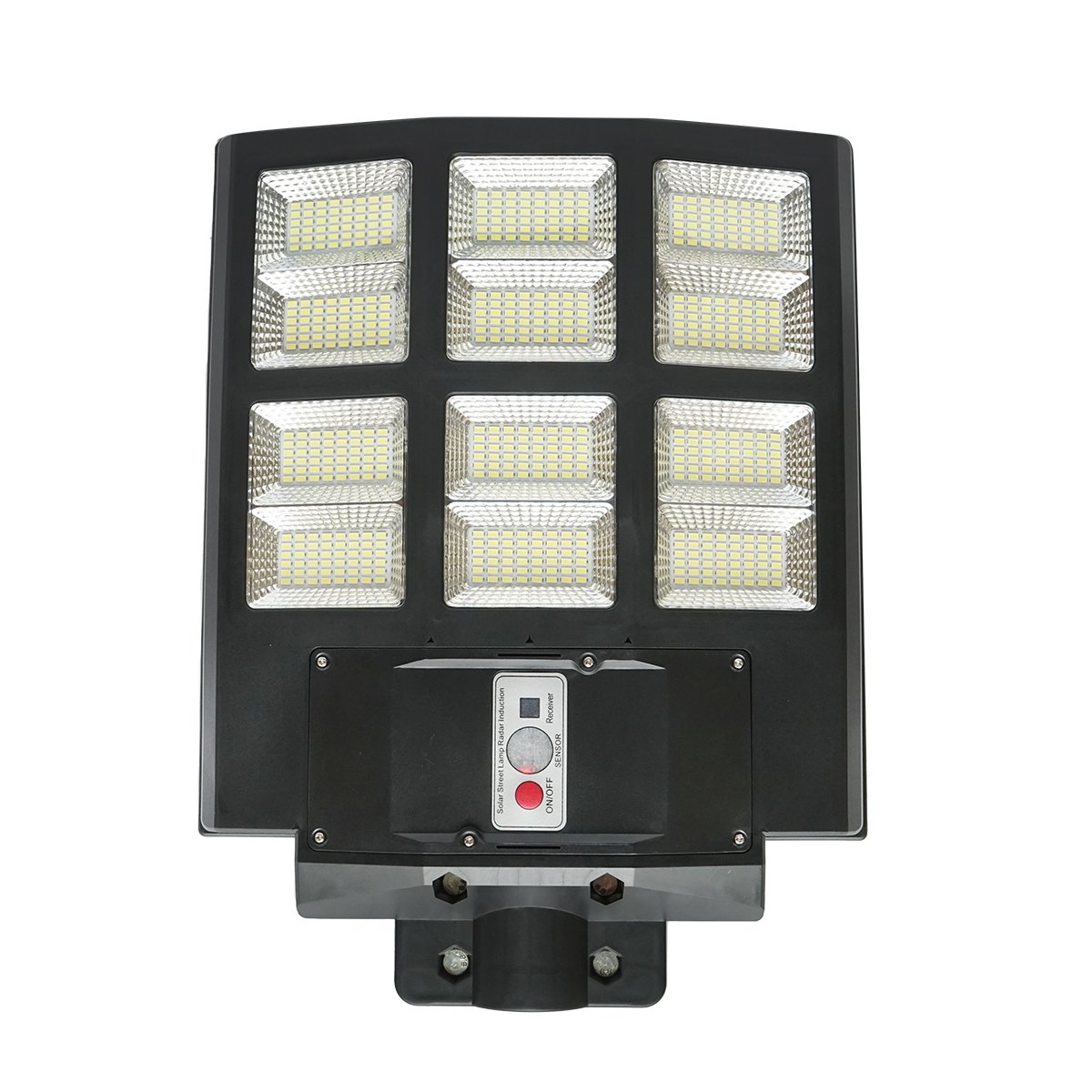 Lampa solara LED 600W cu panou solar 18W, baterie LifePo4 3.2V/15Ah, 6500K, 2090lm, senzor de miscare, telecomanda IP65 Breckner Germany